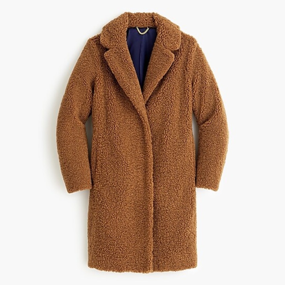 J.Crew Teddy Sherpa Topcoat